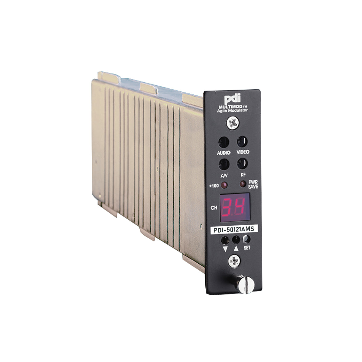 PDI-50121AMS 860MHz SAW Filtered 134 Channel 50dBmV Frequency Agile Mini Stereo Modulator
